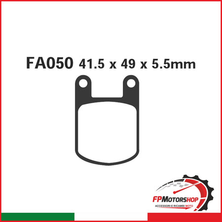 PASTIGLIE FRENO MOTO EBC FA050 MALAGUTI FIFTY HF ORGANICA
