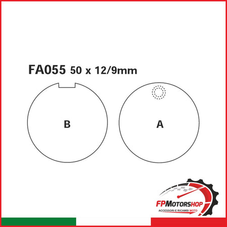 PASTIGLIE FRENO MOTO EBC FA055 SUZUKI GT 73- KAWA Z 900 KAWASAKI Z900 DAL 1973