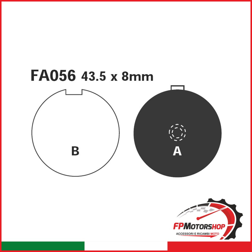 PASTIGLIE FRENO MOTO EBC FA056 HYOSUNG ANT. ANTERIORE ORGANICA