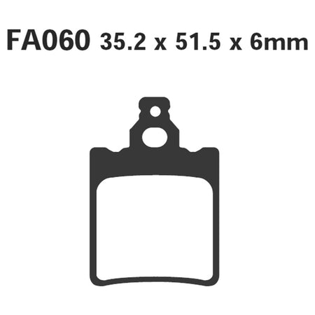 PASTIGLIE FRENO MOTO EBC FA060 APRILIA RS-RX 50 POST. CAGIVA