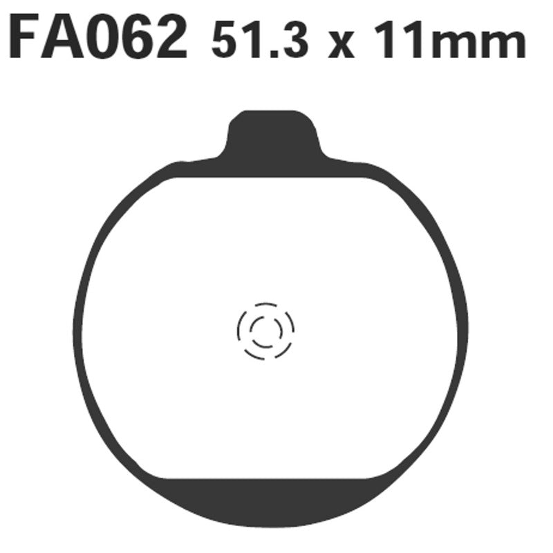 PASTIGLIE FRENO MOTO EBC FA062 KAWA Z1000/1300 79-8 2 ANT.FA62 79 82 ANTERIORE