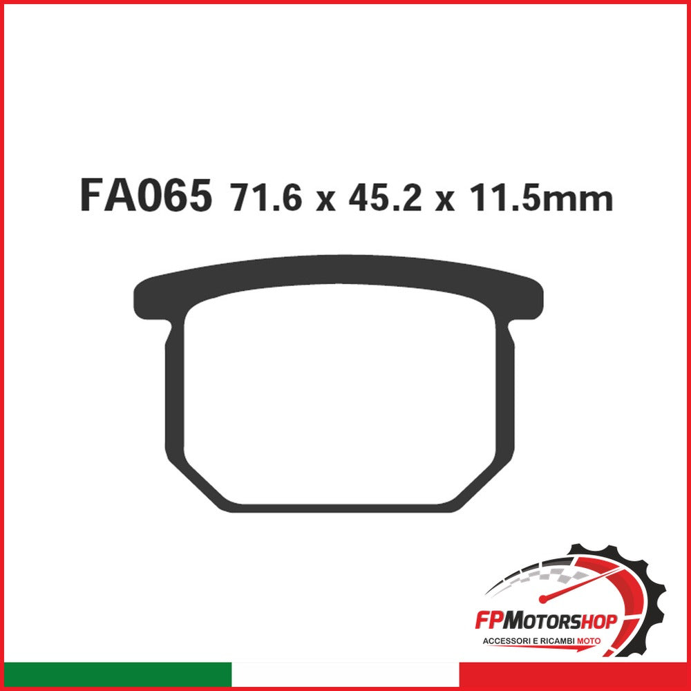 PASTIGLIE FRENO MOTO EBC FA065 SUZUKI GSX 80- ANT. ANTERIORE 750/1100 ORGANICA