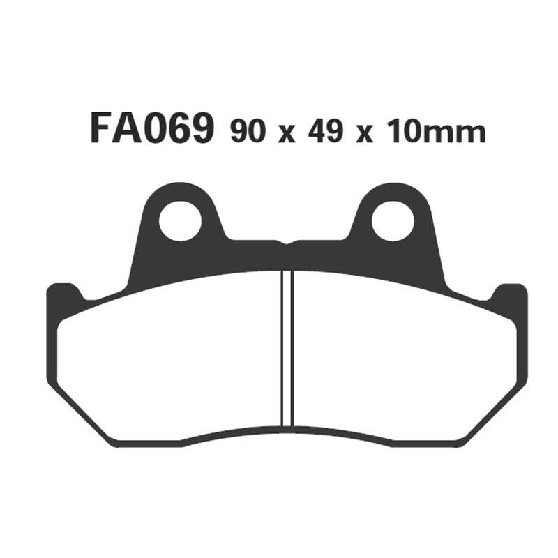 PASTIGLIE FRENO MOTO EBC FA069 HONDA CX500-GL1000 POST.