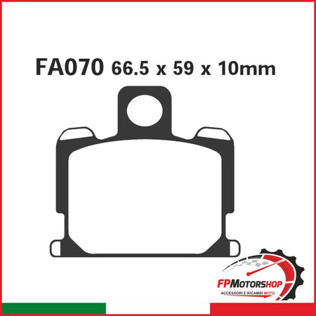 PASTIGLIE FRENO MOTO EBC FA070 YAMAHA RD XJ 750 81- DAL 1981