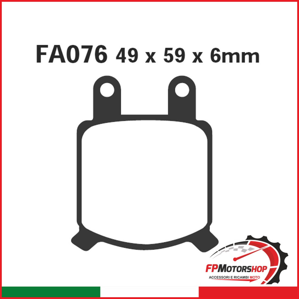 PASTIGLIE FRENO MOTO EBC FA076 GILERA-LAVERDA MORINI ANT. GILERA LAVERDA