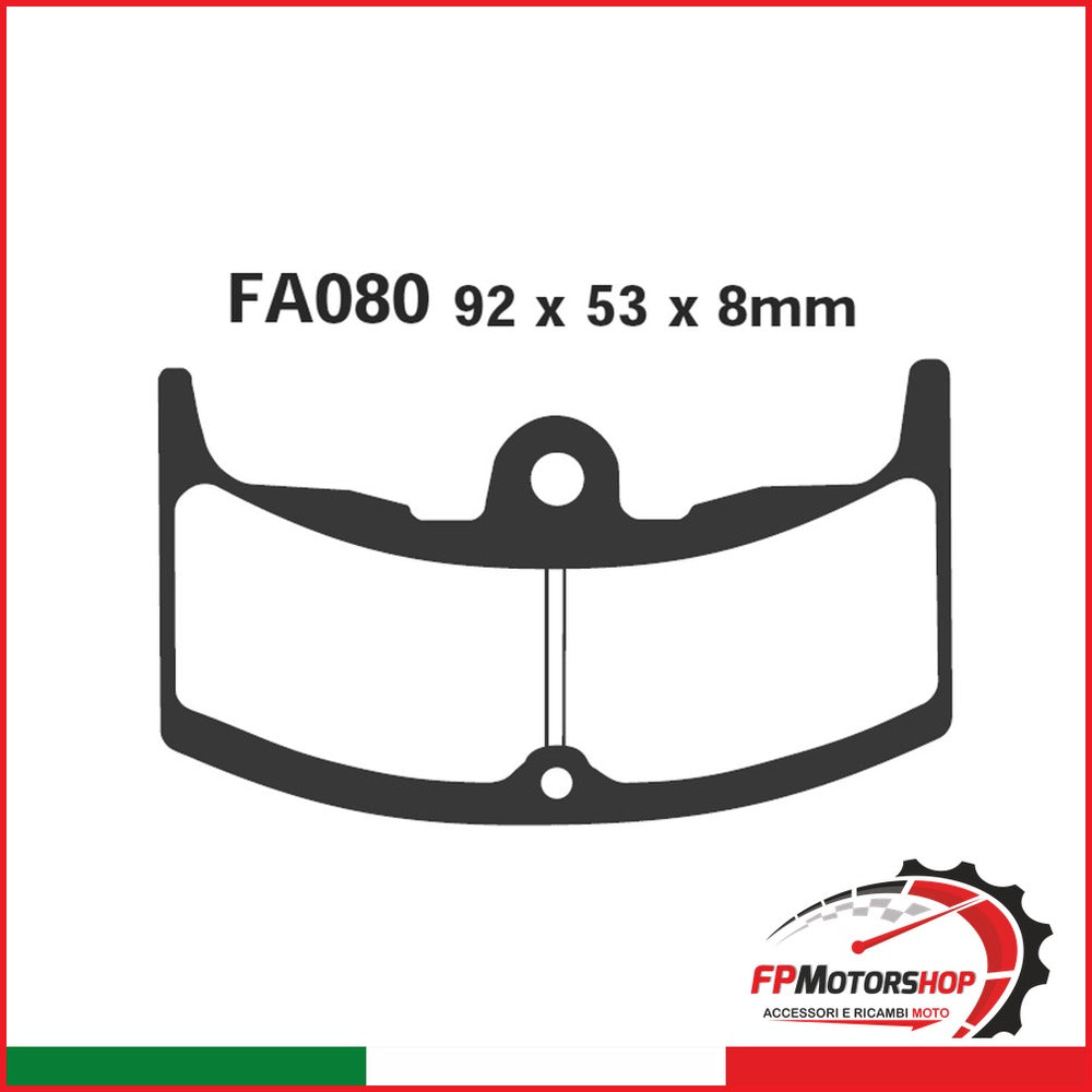 PASTIGLIE FRENO MOTO EBC FA080 HONDA CBX 550 ANT. 82 84 ANTERIORE ORGANICA