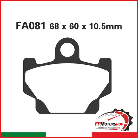 PASTIGLIE FRENO MOTO EBC FA081 YAMAHA RD125/350 -84 ANT.