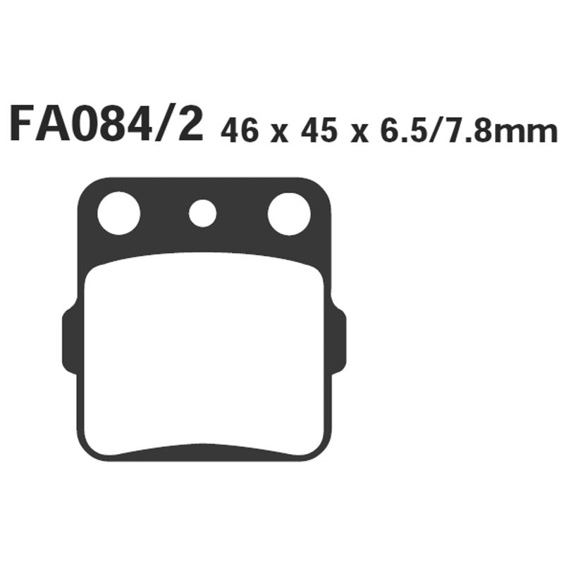 PASTIGLIE FRENO MOTO EBC FA084/2TT HONDA ATC 200 XD 83- DAL 1983