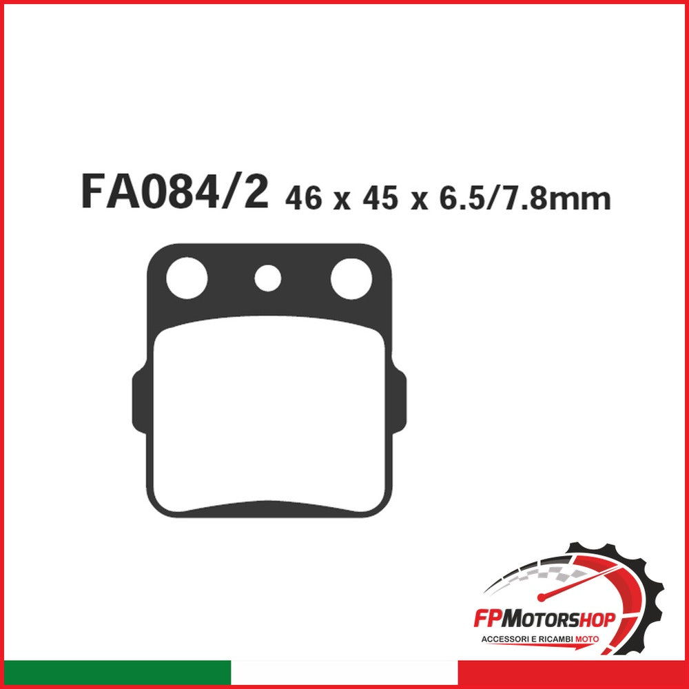 PASTIGLIE FRENO MOTO EBC FA084/2TT HONDA ATC 200 XD 83- DAL 1983