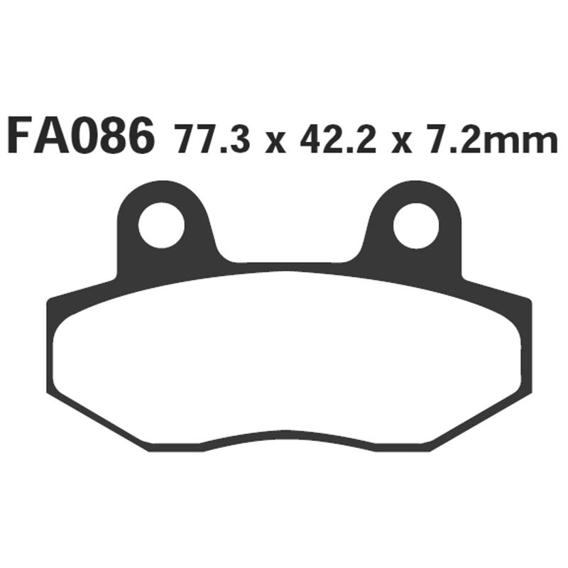 PASTIGLIE FRENO MOTO EBC FA086 HONDA NSR 50 ANT. ANTERIORE SUPERSOCO