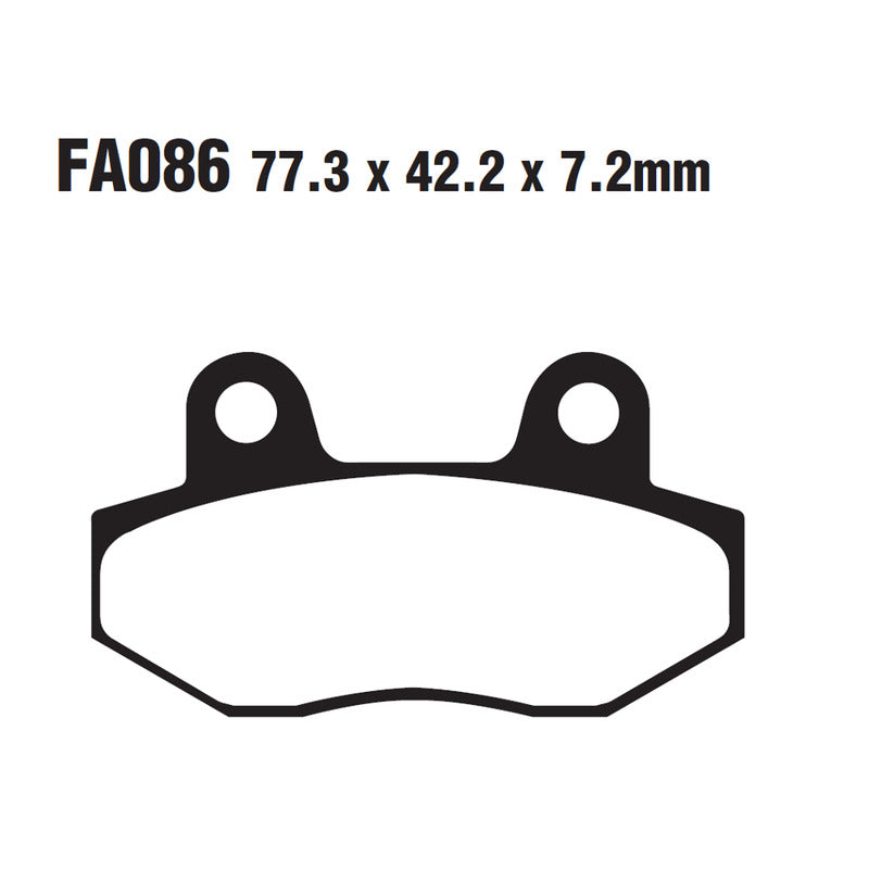 PASTIGLIE FRENO MOTO EBC FA086/2 HYOSUNG GT 125/250/650 125/250
