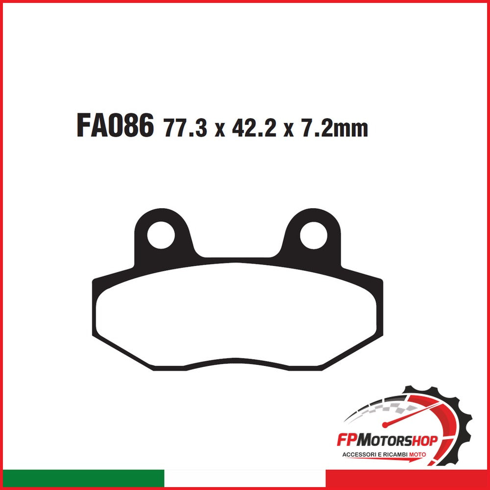 PASTIGLIE FRENO MOTO EBC FA086/2 HYOSUNG GT 125/250/650 125/250