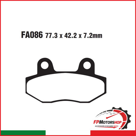 PASTIGLIE FRENO MOTO EBC FA086/2 HYOSUNG GT 125/250/650 125/250