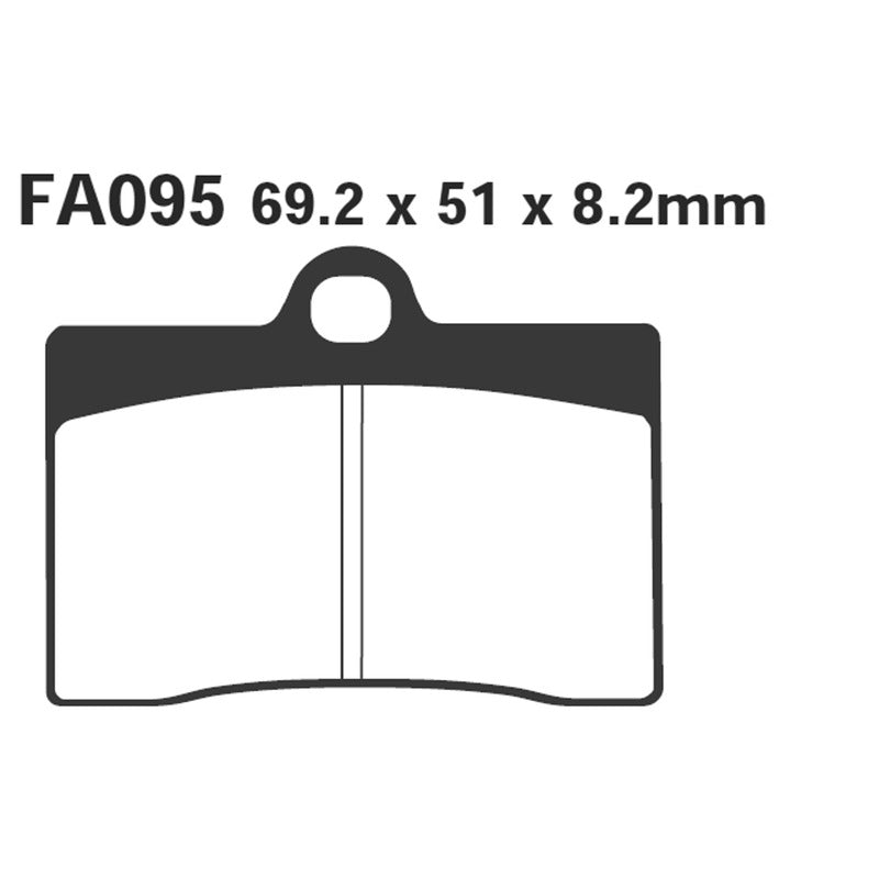 PASTIGLIE FRENO MOTO EBC FA095 DUCATI-APRILIA-HONDA APRILIA CAGIVA DUCATI GUZZI
