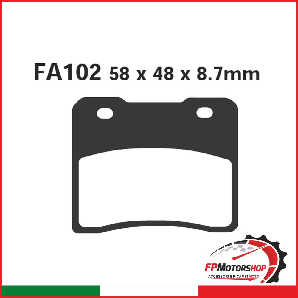 PASTIGLIE FRENO MOTO EBC FA102 SUZUKI RG250 GAMMA ANT.