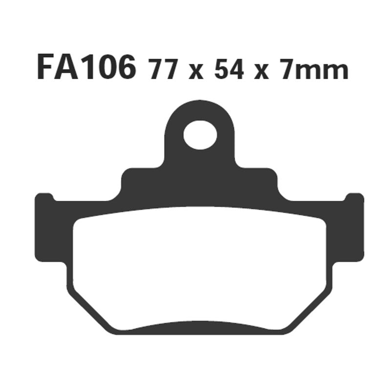 PASTIGLIE FRENO MOTO EBC FA106TT SUZUKI TU250 ANT.