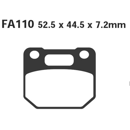 PASTIGLIE FRENO MOTO EBC FA110 SUZUKI RG 125 ANT. 85 91 ANTERIORE 1985-1991
