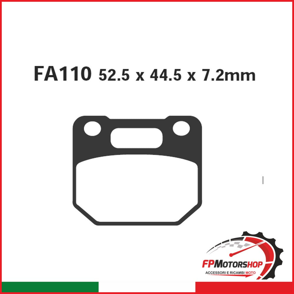 PASTIGLIE FRENO MOTO EBC FA110 SUZUKI RG 125 ANT. 85 91 ANTERIORE 1985-1991