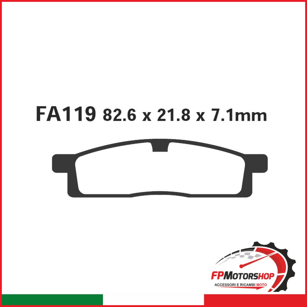 PASTIGLIE FRENO MOTO EBC FA119TT YAMAHA YZ80 YZ85