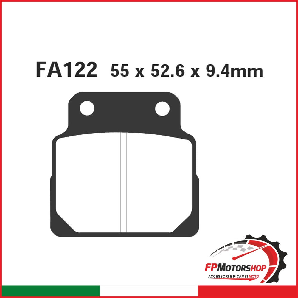 PASTIGLIE FRENO MOTO EBC FA122 HONDA CB 450 ANT./POST. 89 92