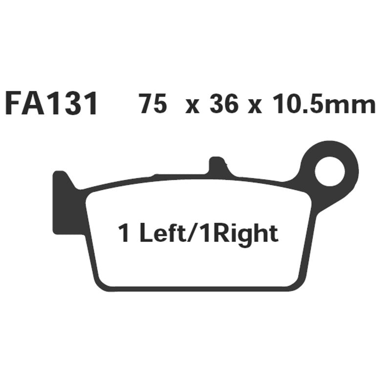 PASTIGLIE FRENO MOTO EBC FA131TT HONDA CR-CRE-CRM-XR KAWASAKI SUZUKI YAMAHA VENT