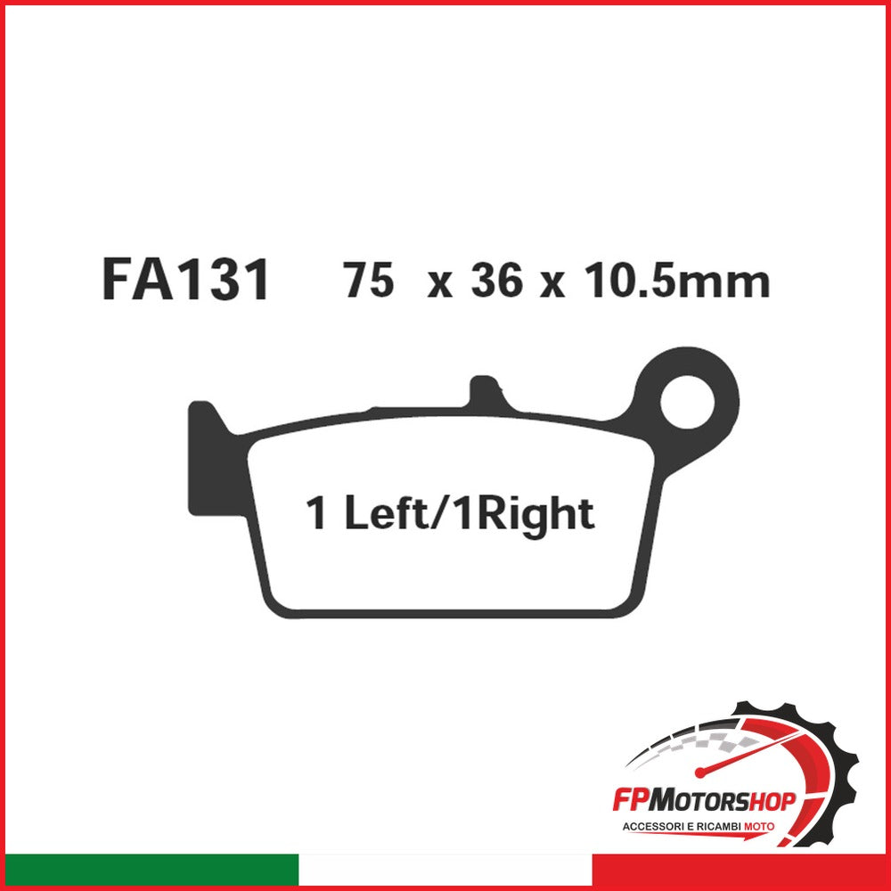 PASTIGLIE FRENO MOTO EBC FA131TT HONDA CR-CRE-CRM-XR KAWASAKI SUZUKI YAMAHA VENT
