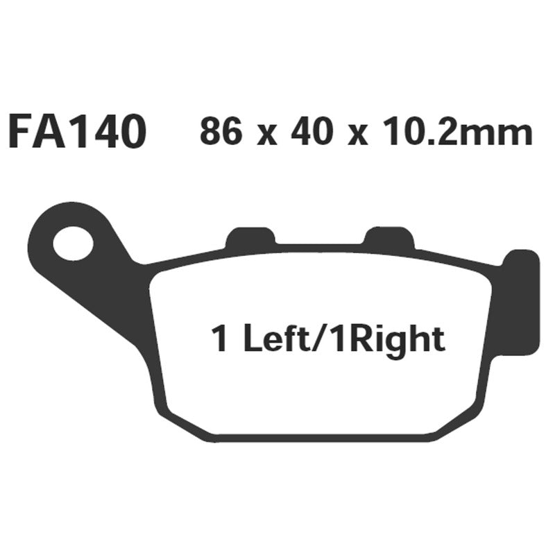 PASTIGLIE FRENO MOTO EBC FA140 HONDA NX DOMINATOR 650 2000-2007 KAWASAKI SUZUKI