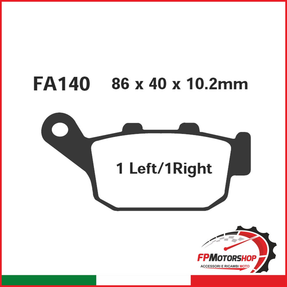 PASTIGLIE FRENO MOTO EBC FA140 HONDA NX DOMINATOR 650 2000-2007 KAWASAKI SUZUKI