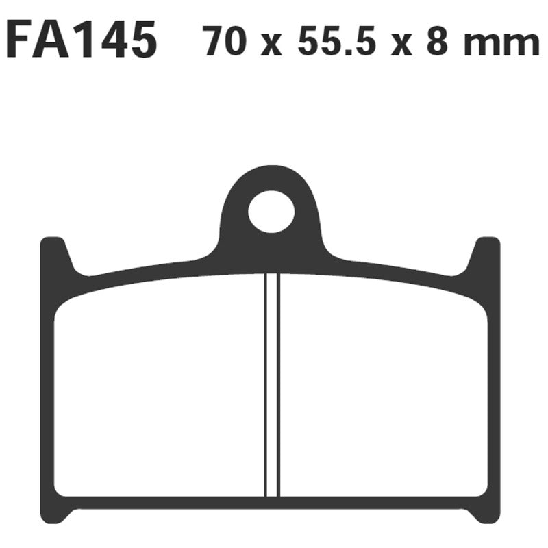 PASTIGLIE FRENO MOTO EBC FA145 SUZUKI GSX-R750 87- YAMAHA FZR 750 89- DAL 1987