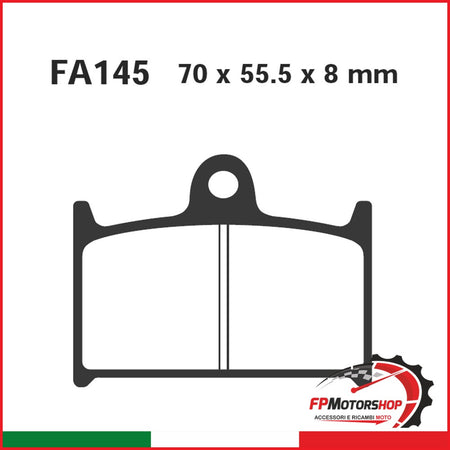 PASTIGLIE FRENO MOTO EBC FA145 SUZUKI GSX-R750 87- YAMAHA FZR 750 89- DAL 1987
