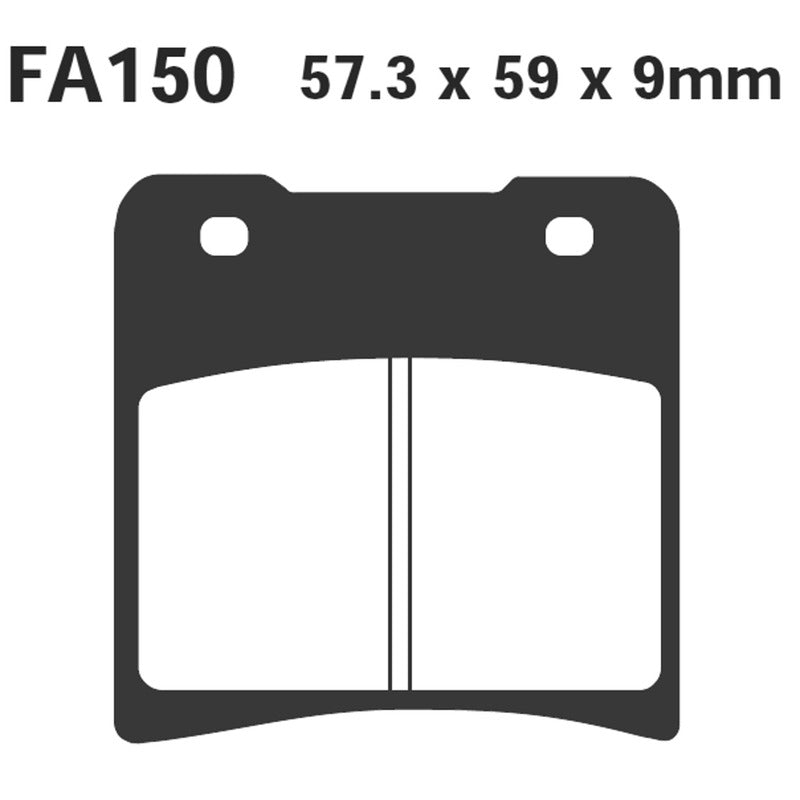 PASTIGLIE FRENO MOTO EBC FA150 SUZUKI GV 1400 POST. 86 88 POSTERIORE ORGANICA