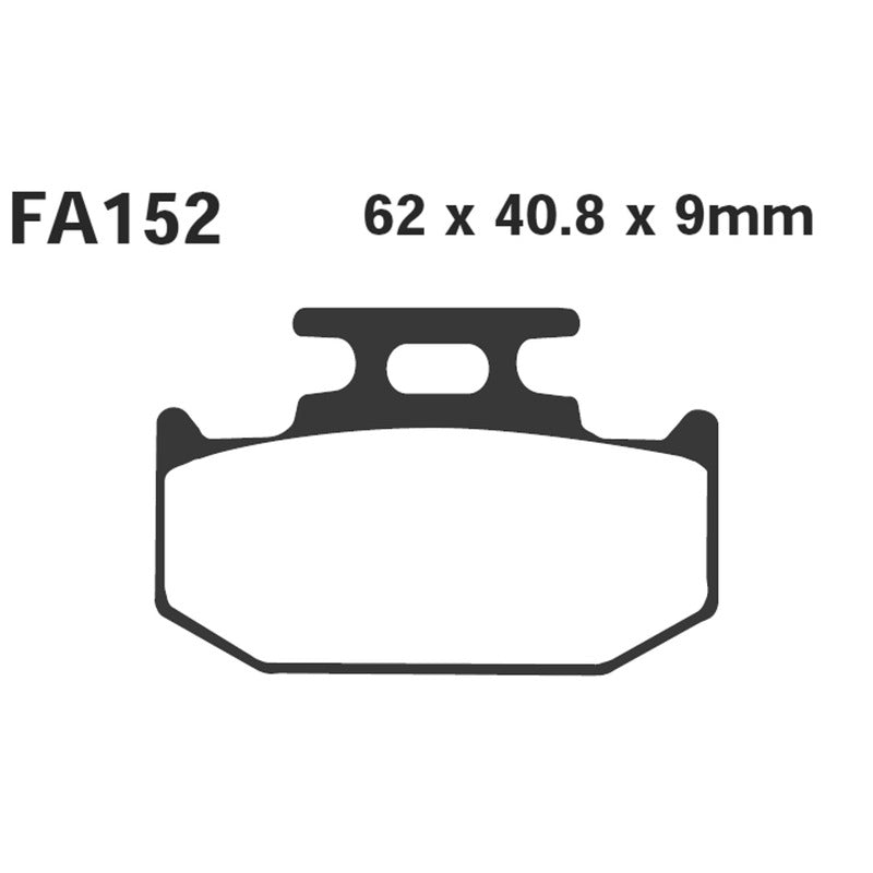 PASTIGLIE FRENO MOTO EBC FA152TT KAWA-SUZUKI-YAMAHA SUZUKI YAMAHA