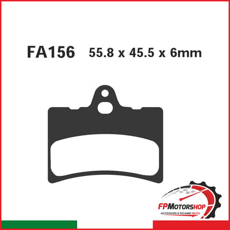 PASTIGLIE FRENO MOTO EBC FA156 APRILIA-BETA-CAGIVA APRILIA BETA CAGIVA ORGANICA
