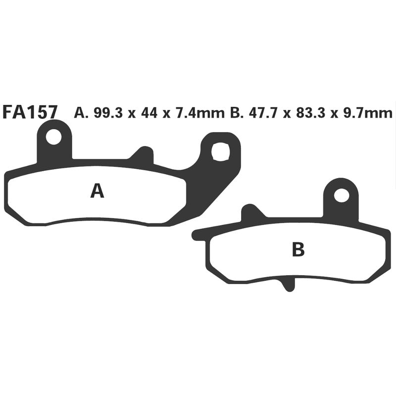 PASTIGLIE FRENO MOTO EBC FA157 SUZUKI DR650/750/800 POST.