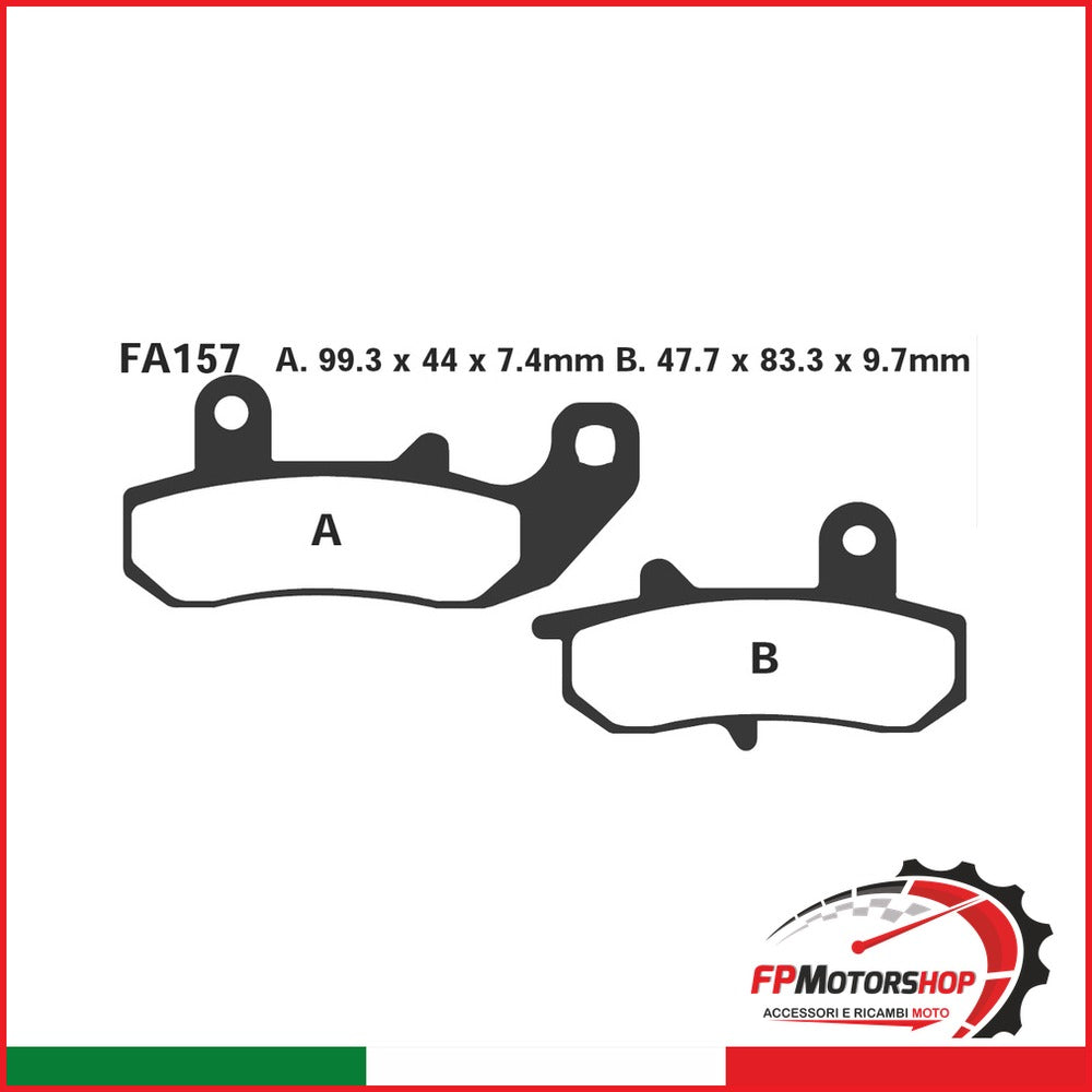 PASTIGLIE FRENO MOTO EBC FA157 SUZUKI DR650/750/800 POST.