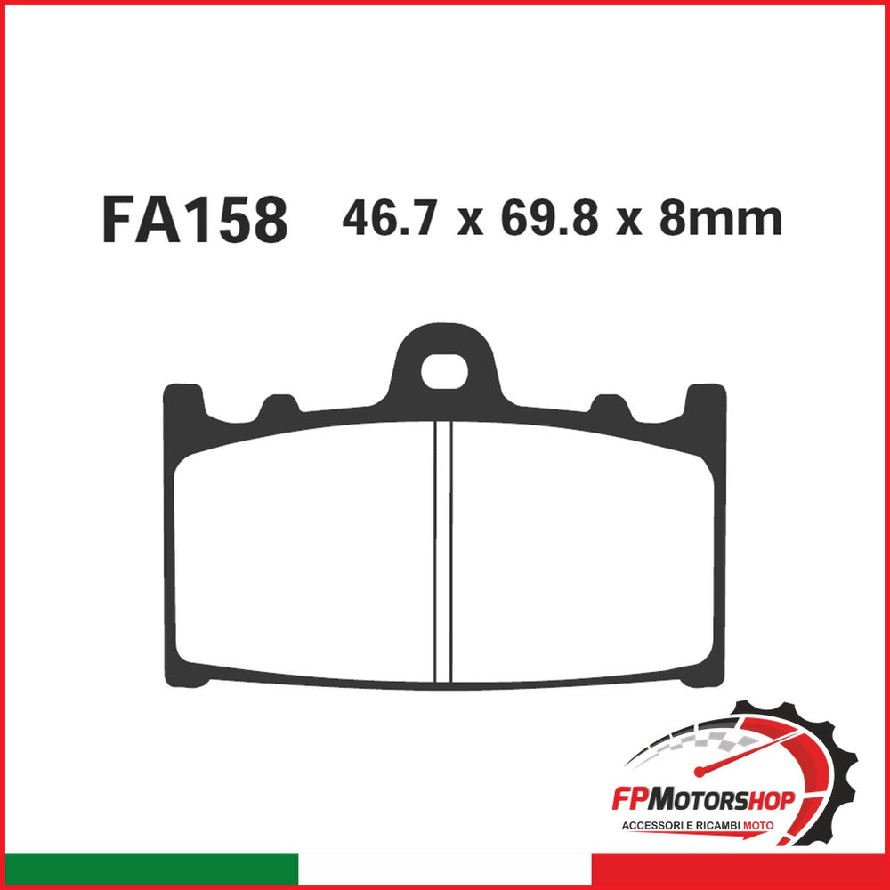 PASTIGLIE FRENO MOTO EBC FA158 KAWA ZZR SUZUKI GSX-R 600 KAWASAKI