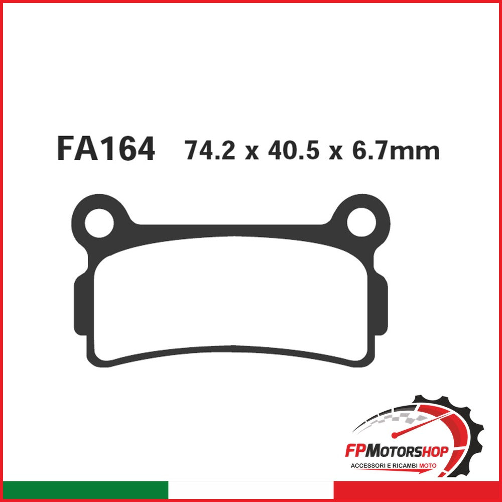 PASTIGLIE FRENO MOTO EBC FA164 BETA 260 TR34 POST. POSTERIORE ORGANICA