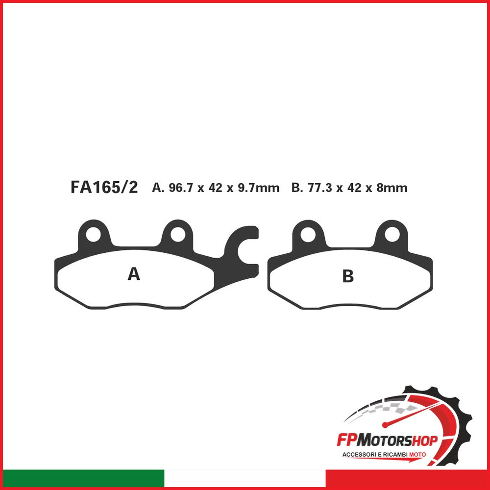 PASTIGLIE FRENO MOTO EBC FA165/2TT CAGIVA CANYON-YAMAHA SUZUKI YAMAHA