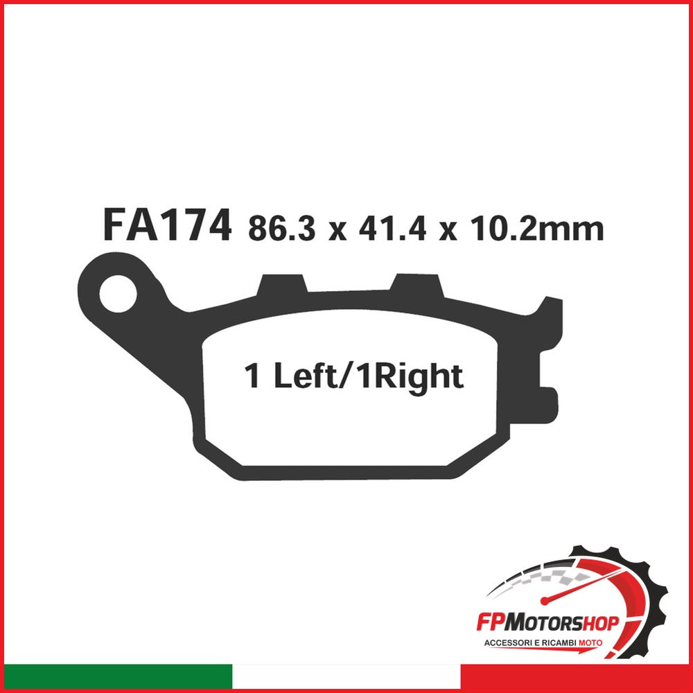 PASTIGLIE FRENO MOTO EBC FA174 HONDA CBR 600F/RR 900RR 1998-2011 KAWASAKI SUZUKI