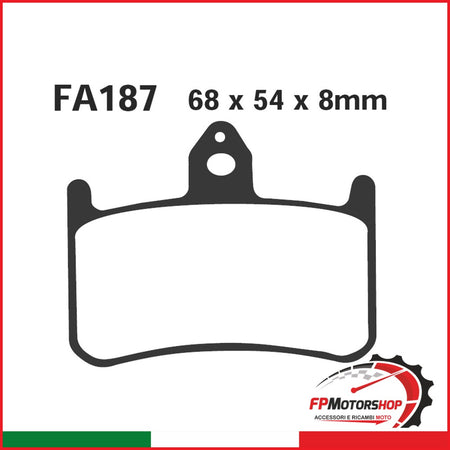 PASTIGLIE FRENO MOTO EBC FA187 HONDA CB 900 HORNET ANT.