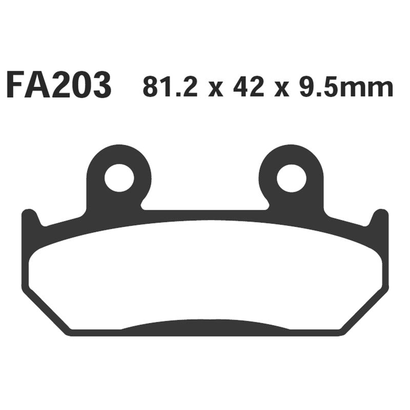 PASTIGLIE FRENO MOTO EBC FA203 HONDA CBR 600 -94 ANT.