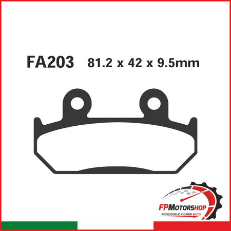 PASTIGLIE FRENO MOTO EBC FA203 HONDA CBR 600 -94 ANT.