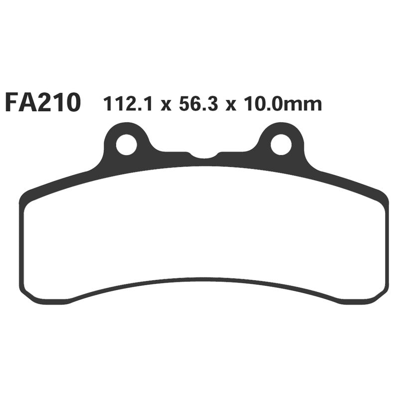 PASTIGLIE FRENO MOTO EBC FA210 BUELL M2-S1-S2 ANT. M2 S1 S2 94 97 ANTERIORE