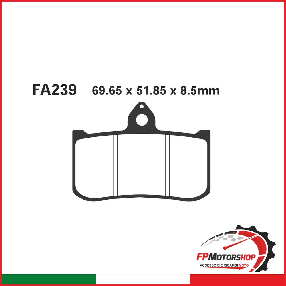 PASTIGLIE FRENO MOTO EBC FA239 HONDA RS ANT 93 03 125/250 1993-2003