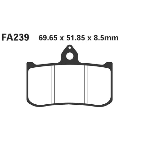 PASTIGLIE FRENO MOTO EBC FA239 HONDA RS ANT 93 03 125/250 1993-2003