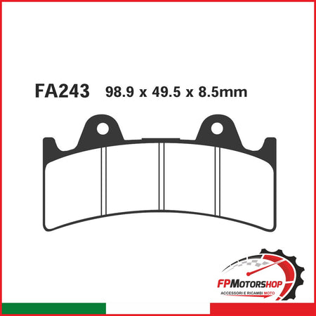 [R1224300] PASTIGLIE PINZA JAYBRAKE 6 PIST. FA243