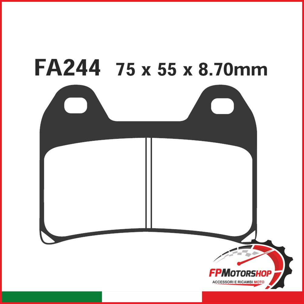 PASTIGLIE FRENO MOTO EBC FA244 DUCATI-APRILIA ANT IMP.BREMBO APRILIA BMW CAGIVA