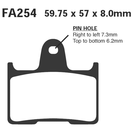 PASTIGLIE FRENO MOTO EBC FA254 KAWA ZX-7RR POST. 1996-1999 KAWASAKI SUZUKI