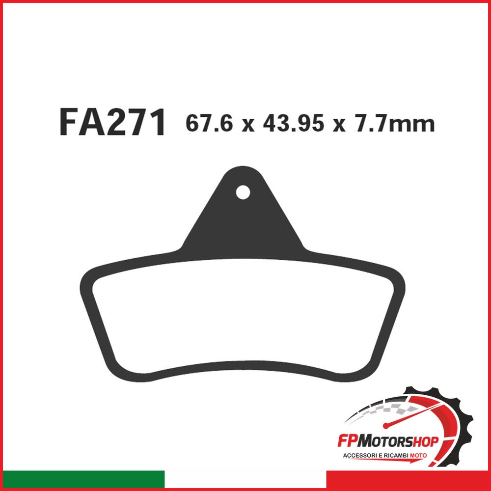 PASTIGLIE FRENO MOTO EBC FA271TT TT ARCTIC CAT QUAD 96 04 1996-2004