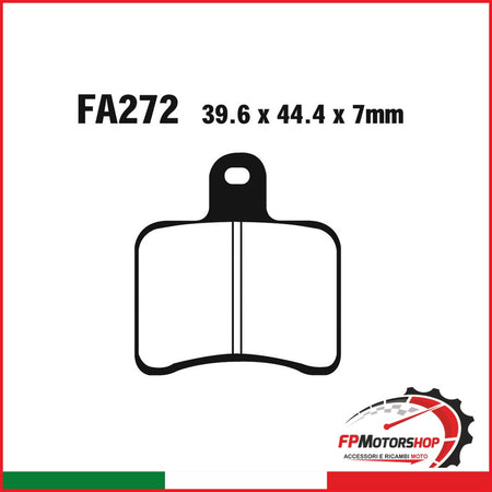 PASTIGLIE FRENO MOTO EBC FA272 LOCKHEED AP PINZE 2 PISTONI 1 PIN ANCHE